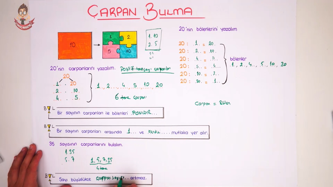 Tonguc Plus 8 Sinif Aralarinda Asal Sayilar Konu Anlatimi