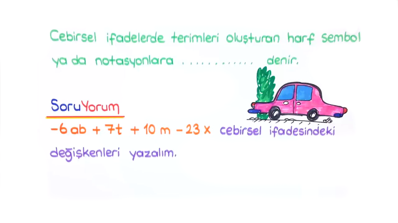 7 Sinif Taktiklerle Soru Cozumu Cebirsel Ifadeler Konu Anlatimi Tonguc Akademi